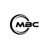 mbc logotyp design, inspiration för en unik identitet. modern elegans och kreativ design. vattenmärke din Framgång med de slående detta logotyp. vektor