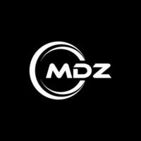 mdz Logo Design, Inspiration zum ein einzigartig Identität. modern Eleganz und kreativ Design. Wasserzeichen Ihre Erfolg mit das auffällig diese Logo. vektor