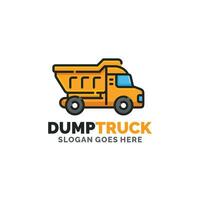 Dump LKW Logo Design Vektor Illustration
