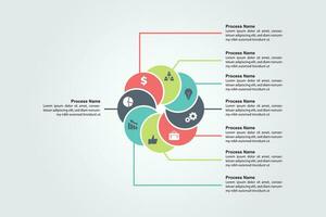 Business-Infografik-Vorlage vektor