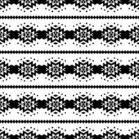 geometrisch ethnisch nahtlos Streifen Muster im einheimisch amerikanisch Stil. Muster mit aztekisch Stammes- Motiv im schwarz und Weiß Farbe. Design zum Textil, Stoff, Shirt, Vorhang, Teppich, Stickerei, Hintergrund. vektor
