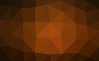 dunkelgelb, orange Vektor abstrakte polygonale Abdeckung.