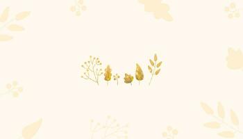 Gold Herbst Blätter Hintergrund. Rahmen zum Text mit Luxus Design und gestalten vektor