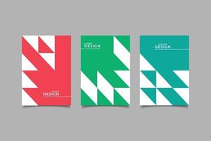 set vorlage cover design geometrisch vektor