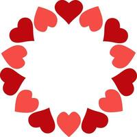 Valentinstag Rahmen Herzen Foto Rahmen geliebt Vorlage kreisförmig Herzen Geliebte vektor