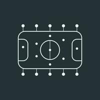 Symbol zum Spielen von Tischfußball. Vektor-Illustration für die Website vektor