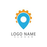 plats logotyp vektor illustration företag element och symbol