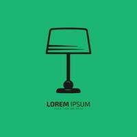 Lampe Logo, Lampe Symbol Silhouette Vektor, Lampe Symbol und Licht Lampe isoliert vektor