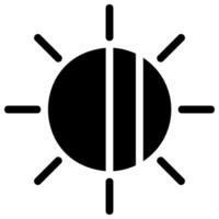 Kontrast-Glyphe-Symbol vektor