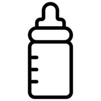 Fütterung Flasche Linie Symbol vektor
