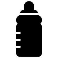 Fütterung Flasche Glyphe Symbol vektor