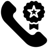 Telefonanruf-Glyphe-Symbol vektor