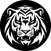 Tiger - - minimalistisch und eben Logo - - Vektor Illustration