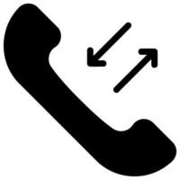 Telefonanruf-Glyphe-Symbol vektor