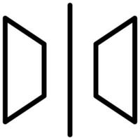 Symbol für Spiegellinie vektor