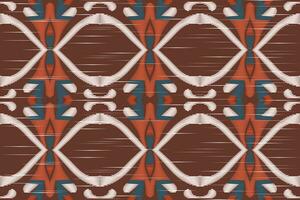 ikat blommig paisley broderi bakgrund. ikat grafik geometrisk etnisk orientalisk mönster traditionell.aztec stil abstrakt vektor illustration.design för textur, tyg, kläder, inslagning, sarong.