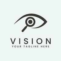 Vision Logo Vektor Illustration Design