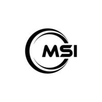 msi Logo Design, Inspiration zum ein einzigartig Identität. modern Eleganz und kreativ Design. Wasserzeichen Ihre Erfolg mit das auffällig diese Logo. vektor