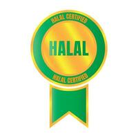 zertifiziert halal Essen Abzeichen Briefmarke, halal Essen und trinken Etikett, zertifiziert halal Essen Abzeichen Symbol vektor