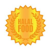 halal mat auktoriserad bricka stämpel, auktoriserad halal dryck och mat produkt märka, godkänd halal tecken stämpel vektor