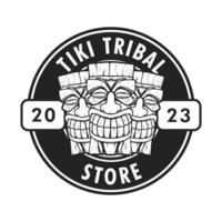 Tiki Stammes- Logo Vorlage Design vektor