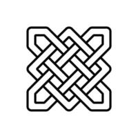 celtic knop ikon vektor. celtic tecken illustration symbol. celtic ritningar symbol eller logotyp. vektor