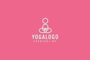 Yoga Logo Vektor Symbol Illustration