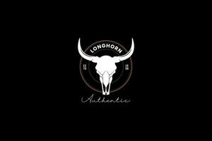 Longhorn Logo Vektor Symbol Illustration