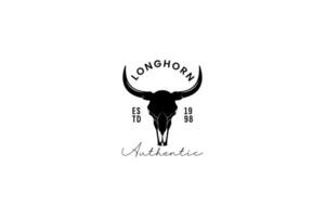 Longhorn Logo Vektor Symbol Illustration