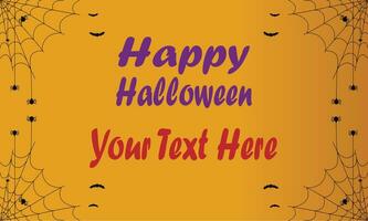 glücklich Halloween Ihre Text Hier angepasst Halloween Vektor Banner