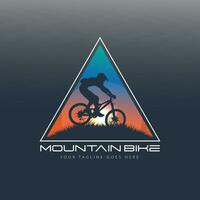 Mountainbike-Logo-Vektor vektor