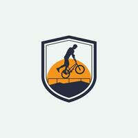Mountainbike-Logo vektor