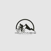 Mountainbike-Logo-Vektor vektor