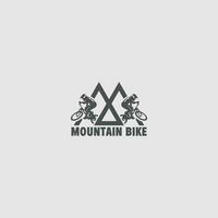 mountainbike logotyp vektor