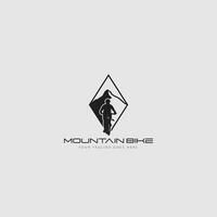 mountainbike logotyp vektor