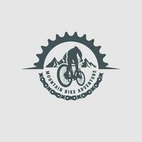 Mountainbike-Logo-Vektor vektor