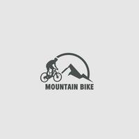 mountainbike logotyp vektor