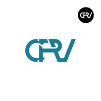Brief cpv Monogramm Logo Design vektor