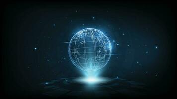 digitales globales Technologiekonzept, abstrakter Hintergrund vektor