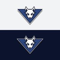 Esport-Fuchs-Logo-Themen in fettem Vektorbild vektor