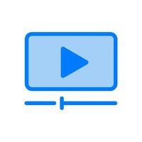 Video Streaming Symbol Vektor Design Illustration