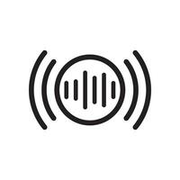 Audio- Streaming Symbol Vektor Design Illustration