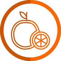 orangefarbenes Vektor-Icon-Design vektor