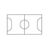 Futsal Feld Symbol Vektor