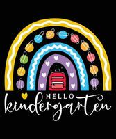 Hallo Kindergartendesign vektor