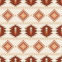 etnisk aztec sömlös mönster stam- navajo mönstergeometrisk prydnad vektor illustration i boho stil matta textil- skriva ut textur