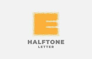 Brief e Halbton Vektor Logo Design