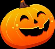 halloween pumpa leende illustration