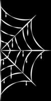 Seite Spinne Netz Halloween vektor