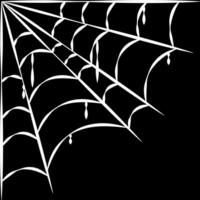 Konor oben Spinne Netz Halloween vektor